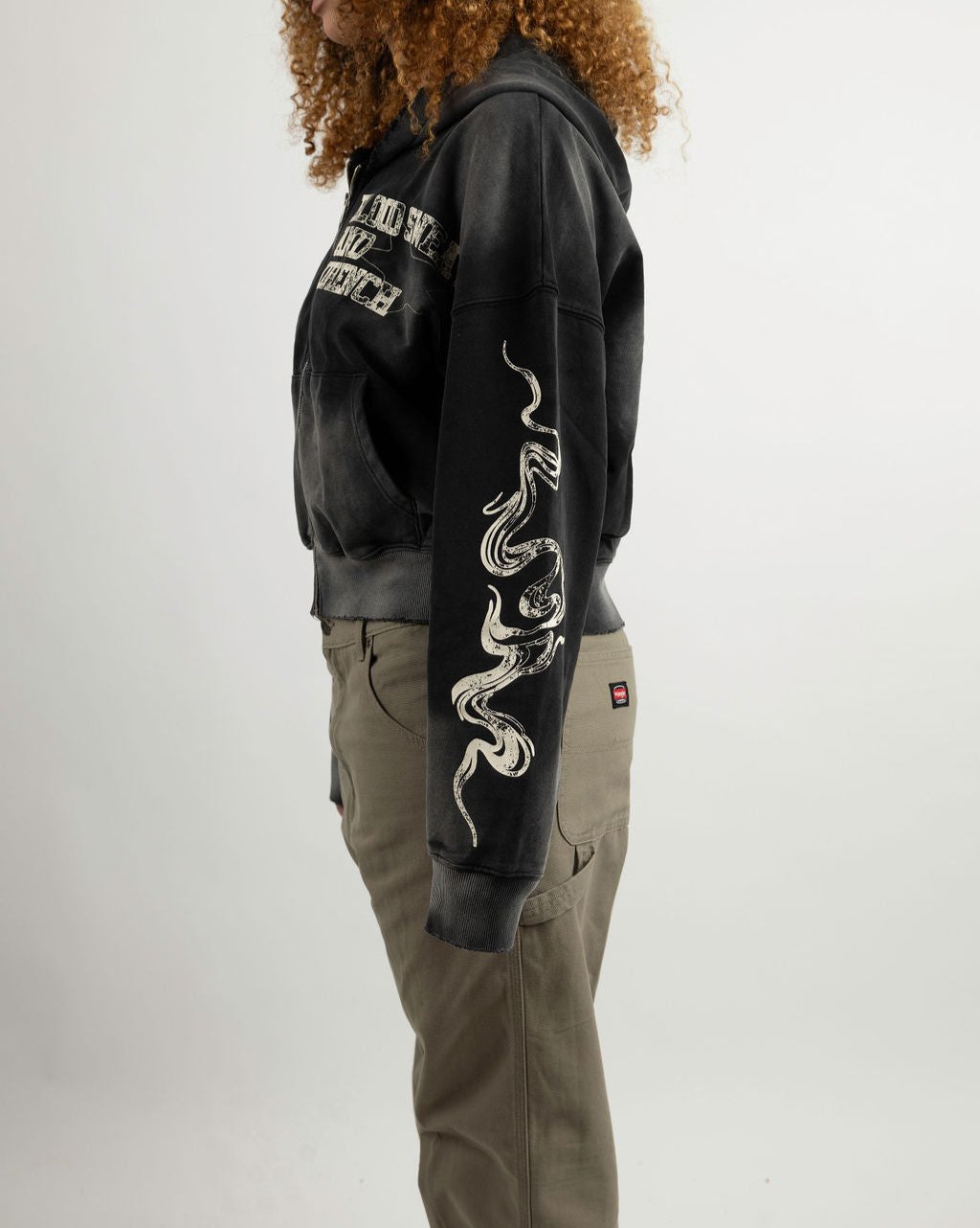 BSD DISTRESSED ZIP UP